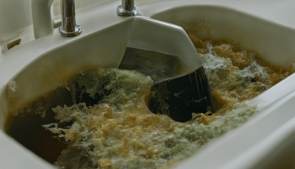 Verstopftes Waschbecken